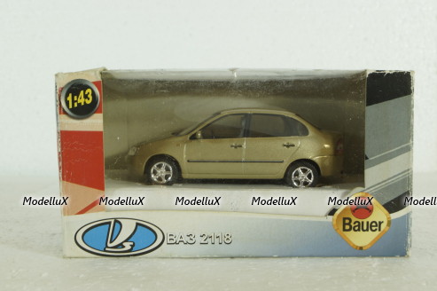 Ваз-2118, Калина, серый,  Cararama 1:43