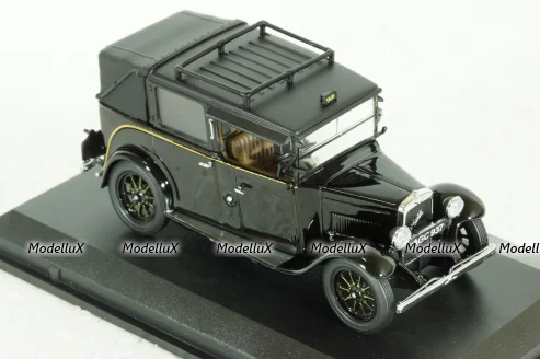 Austin Low Loader Taxi, black, AT001, Oxford 1:43