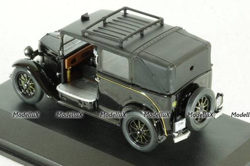 Austin Low Loader Taxi, black, AT001, Oxford 1:43
