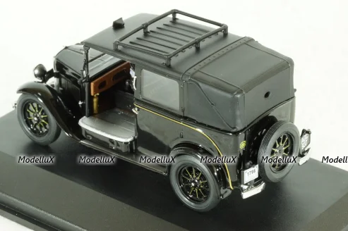 Austin Low Loader Taxi, black, AT001, Oxford 1:43