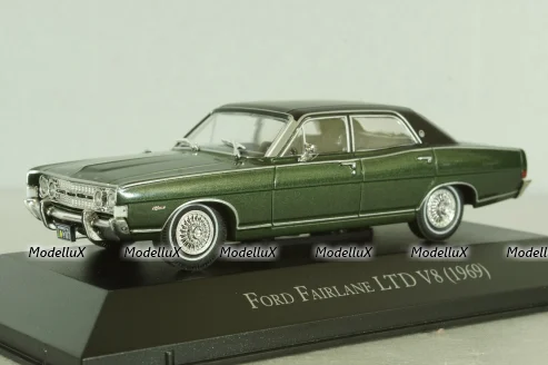 Ford Fairlane LTD V8 1969 green metallic/black, Altaya 1:43