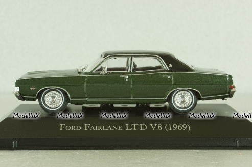 Ford Fairlane LTD V8 1969 green metallic/black, Altaya 1:43
