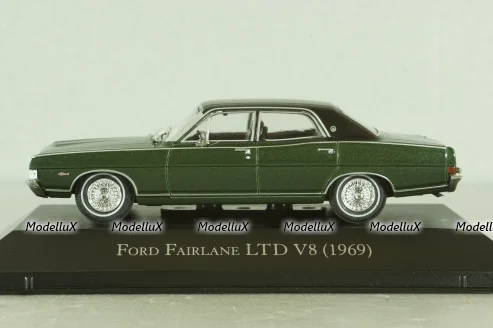 Ford Fairlane LTD V8 1969 green metallic/black, Altaya 1:43