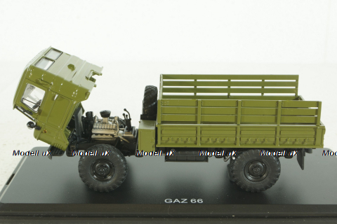 ГАЗ-66 бортовой, хаки, SSM1007, SSM 1:43