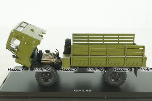 ГАЗ-66 бортовой, хаки, SSM1007, SSM 1:43