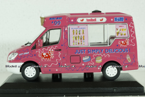 Mercedes Sprinter Whitby Mondial Ice Cream, 2007, pink,  43WM009, Oxford 1:43