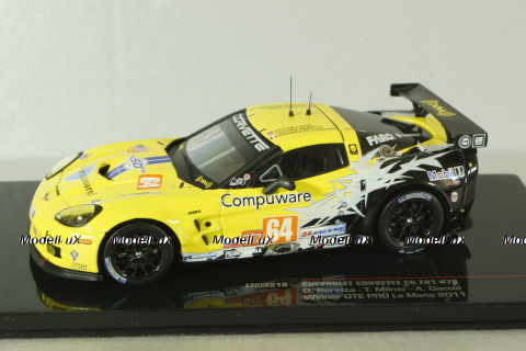 Chevrolet Corvette C6 ZR1 #64 Le Mans 2010 Gavin-Beretta, yellow, LMM199, IXO 1:43