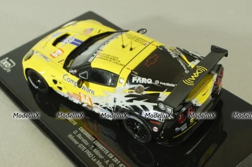 Chevrolet Corvette C6 ZR1 #64 Le Mans 2010 Gavin-Beretta, yellow, LMM199, IXO 1:43