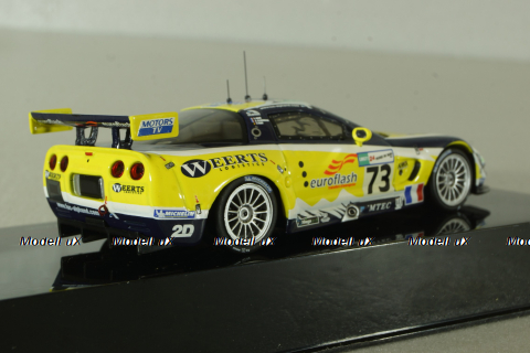 Chevrolet Corvette C5-R #73 Le Mans 2007, yellow, LMM128, IXO 1:43