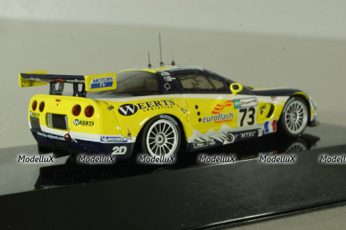 Chevrolet Corvette C5-R #73 Le Mans 2007, yellow, LMM128, IXO 1:43 