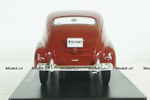 Warszawa M20, 1951, dark red, Hachette 1:24 Выпуск №08 С журналом!