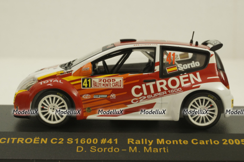 Citroen C2 S1600 WRC #41 Rally Monte Carlo 2005, RAM173, IXO 1:43