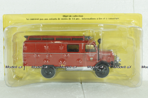 Borgward LF8 Truck 1958  Fire Engine, Camions de Pompiers, Hachette 1:43