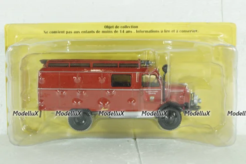 Borgward LF8 Truck 1958  Fire Engine, Camions de Pompiers, Hachette 1:43