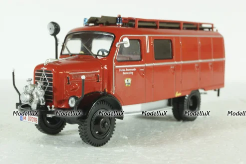 Borgward LF8 Truck 1958  Fire Engine, Camions de Pompiers, Hachette 1:43