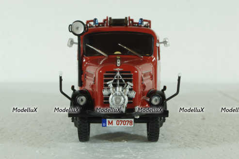 Borgward LF8 Truck 1958  Fire Engine, Camions de Pompiers, Hachette 1:43