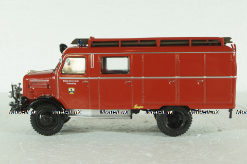 Borgward LF8 Truck 1958  Fire Engine, Camions de Pompiers, Hachette 1:43