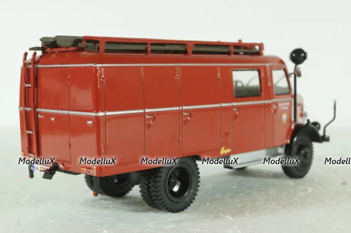 Borgward LF8 Truck 1958  Fire Engine, Camions de Pompiers, Hachette 1:43