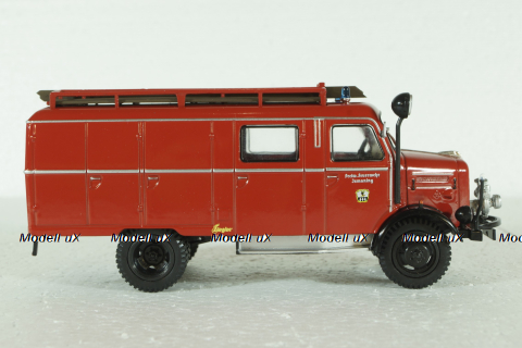 Borgward LF8 Truck 1958  Fire Engine, Camions de Pompiers, Hachette 1:43