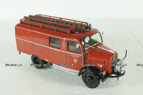 Borgward LF8 Truck 1958  Fire Engine, Camions de Pompiers, Hachette 1:43