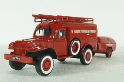 Dodge WC54 Truck Scala With Trailer 1949, Camions de Pompiers, Hachette 1:43