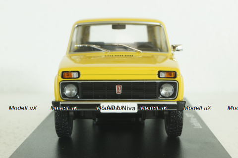 Ваз-2121 Нива, Lada 1600, 4x4, 1977, желтая, Hachette 1:24 Выпуск №7 С журналом!
