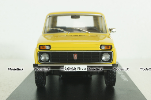 Ваз-2121 Нива, Lada 1600, 4x4, 1977, желтая, Hachette 1:24 Выпуск №7 С журналом!