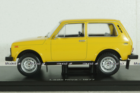 Ваз-2121 Нива, Lada 1600, 4x4, 1977, желтая, Hachette 1:24 Выпуск №7 С журналом!