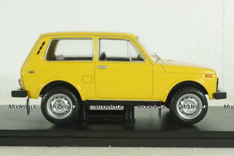 Ваз-2121 Нива, Lada 1600, 4x4, 1977, желтая, Hachette 1:24 Выпуск №7 С журналом!