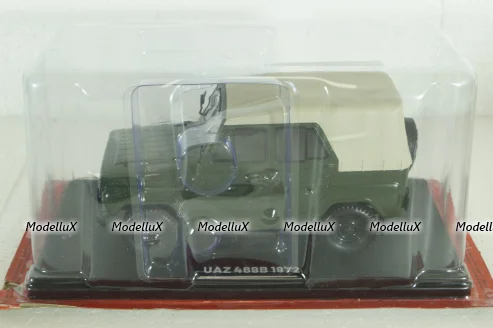 Уаз-469Б, 1972, хаки, Hachette 1:24 Выпуск №33 С журналом!