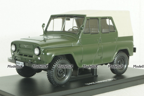 Уаз-469Б, 1972, хаки, Hachette 1:24 Выпуск №33 С журналом!