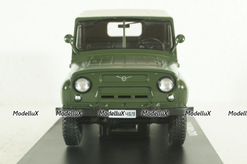 Уаз-469Б, 1972, хаки, Hachette 1:24 Выпуск №33 С журналом!