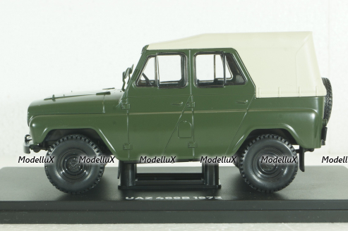 Уаз-469Б, 1972, хаки, Hachette 1:24 Выпуск №33 С журналом!