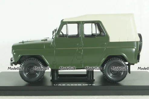 Уаз-469Б, 1972, хаки, Hachette 1:24 Выпуск №33 С журналом!