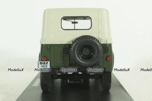 Уаз-469Б, 1972, хаки, Hachette 1:24 Выпуск №33 С журналом!