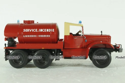 GMC CC Diamond Tanker Truck Service Incendie 1963, Camions de Pompiers, Hachette 1:43