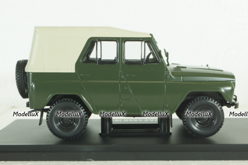Уаз-469Б, 1972, хаки, Hachette 1:24 Выпуск №33 С журналом!