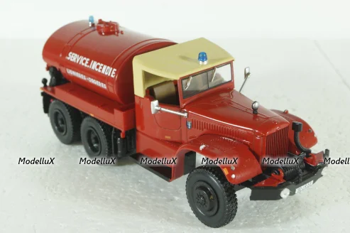GMC CC Diamond Tanker Truck Service Incendie 1963, Camions de Pompiers, Hachette 1:43