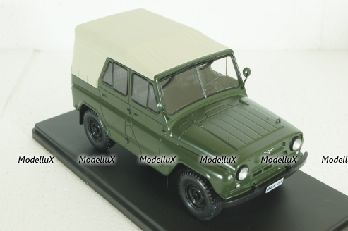 Уаз-469Б, 1972, хаки, Hachette 1:24 Выпуск №33 С журналом!