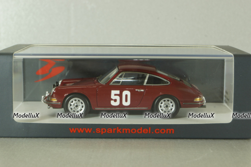 Porsche 911 #50, red, Rally Monte Carlo 1966, S6604, Spark 1:43