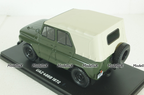 Уаз-469Б, 1972, хаки, Hachette 1:24 Выпуск №33 С журналом!