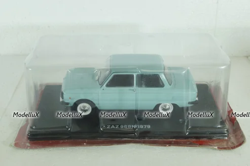 Заз-968М 1979, голубой, Hachette 1:24 Без зеркала!