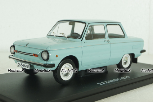 Заз-968М 1979, голубой, Hachette 1:24 Без зеркала!