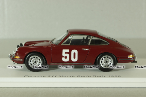 Porsche 911 #50, red, Rally Monte Carlo 1966, S6604, Spark 1:43