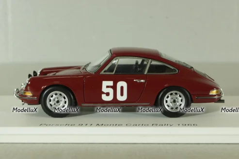 Porsche 911 #50, red, Rally Monte Carlo 1966, S6604, Spark 1:43