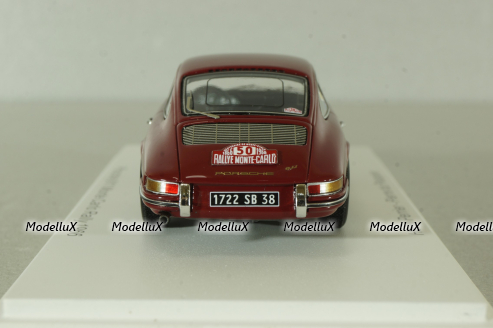 Porsche 911 #50, red, Rally Monte Carlo 1966, S6604, Spark 1:43