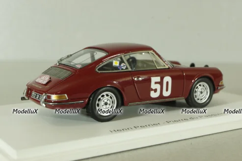 Porsche 911 #50, red, Rally Monte Carlo 1966, S6604, Spark 1:43