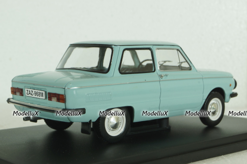 Заз-968М 1979, голубой, Hachette 1:24 Без зеркала!