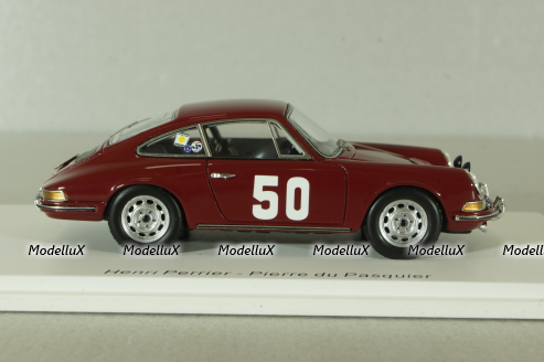 Porsche 911 #50, red, Rally Monte Carlo 1966, S6604, Spark 1:43