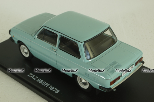 Заз-968М 1979, голубой, Hachette 1:24 Без зеркала!